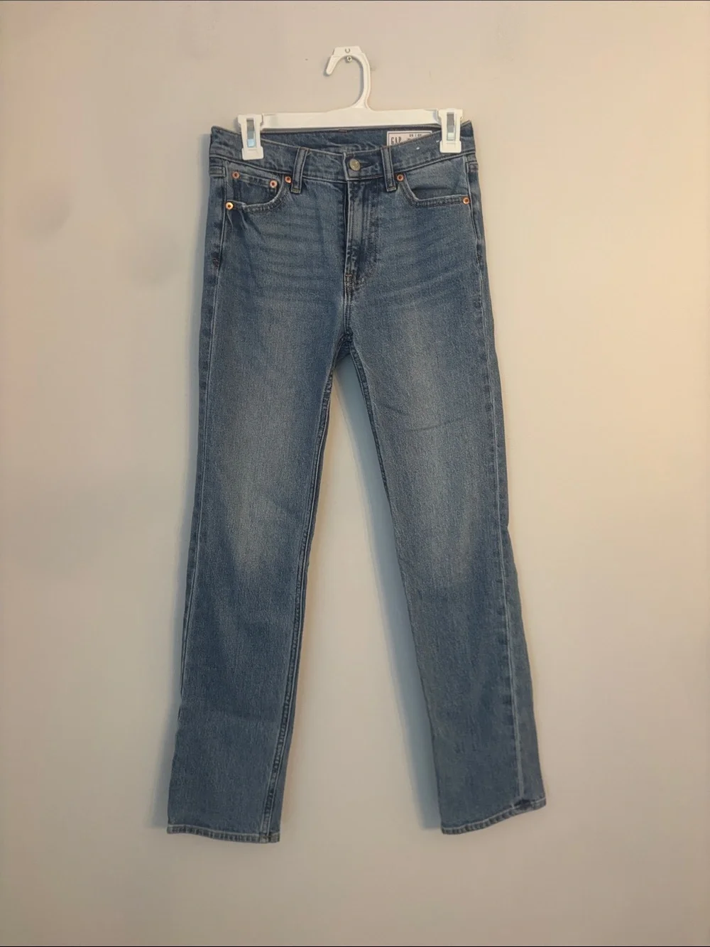 GAP Light Blue High-Rise 90s Straight Jeans Size 25
